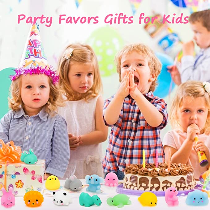 72 Pcs Kawaii Squishies, Mochi Squishy Toys