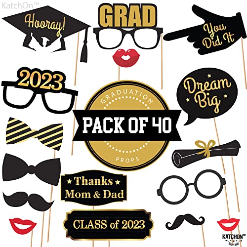 Graduation Props 2023 for Photoshoot - Pack of 40