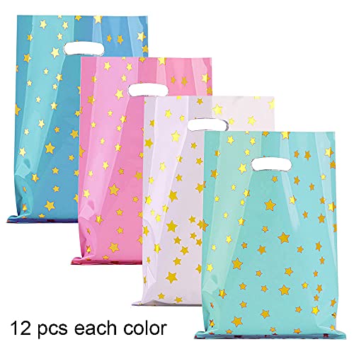 48 Pack Party Favor Bags Cute Star Goodie Bags for Kids Birthday