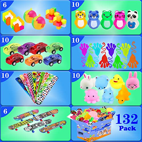 132 Pcs Party Favors Toys for Kids 4-8,Assortment