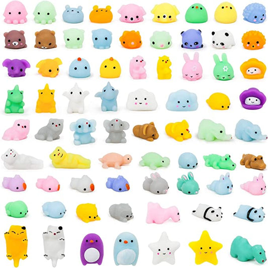 72 Pcs Kawaii Squishies, Mochi Squishy Toys